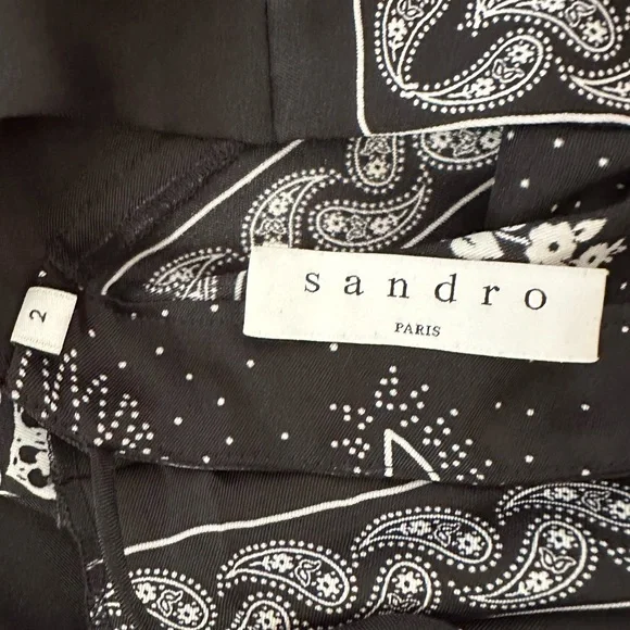 Sandro Paris Paisley Print Dress - Picture 6 of 8